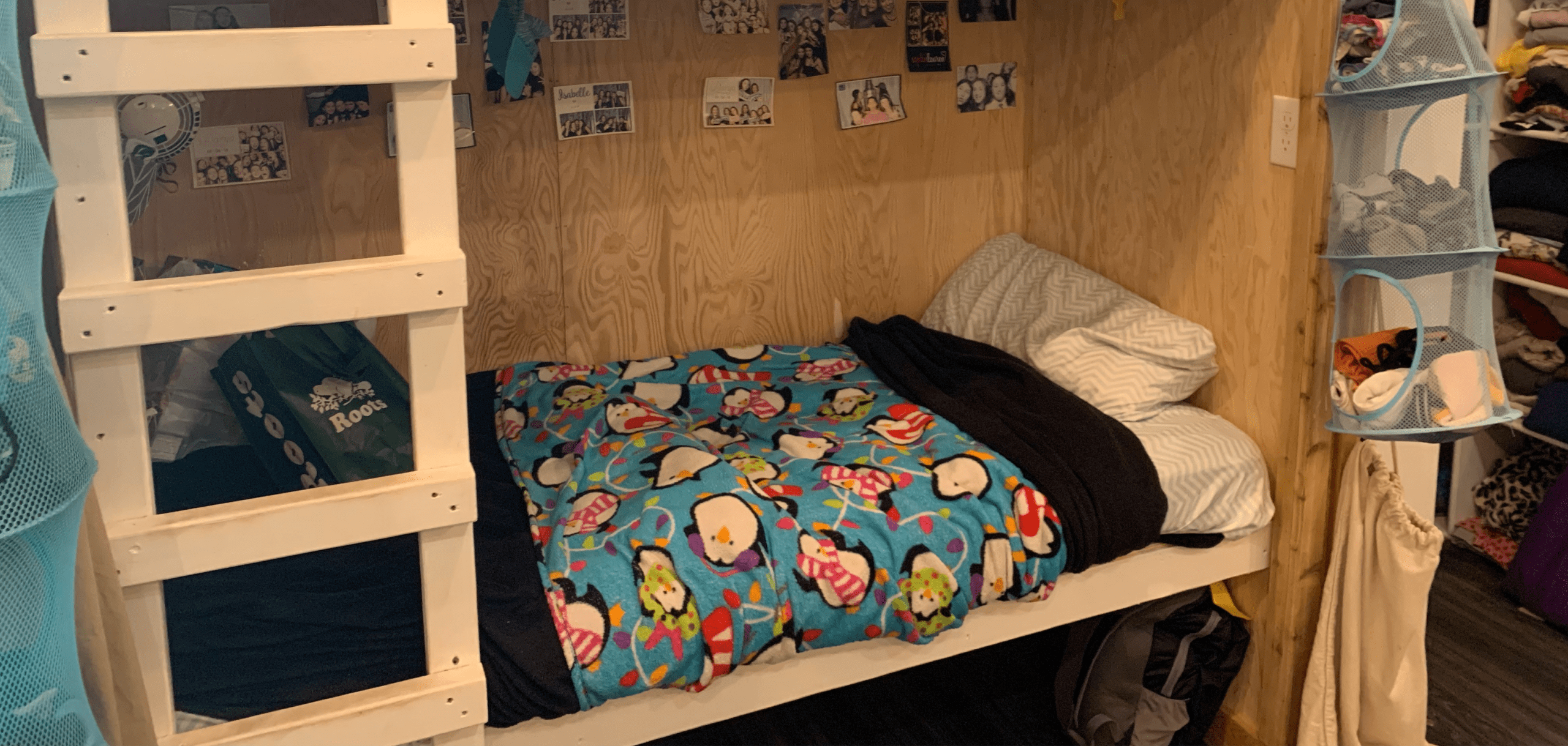 Bunk bed in a cabin at Camp Tamarack